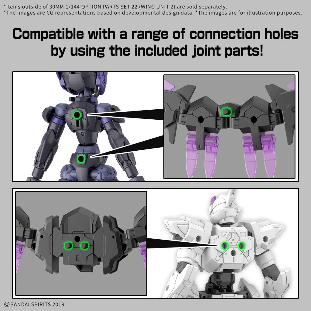 30MM - 1/144 Option parts set 22 (Wing unit 2) - Model Kit